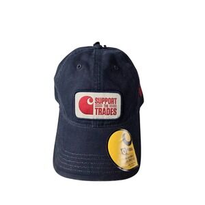 Carhartt Support the Trades Hat Mens OS‎ Navy New Force SkillsUSA Baseball Cap